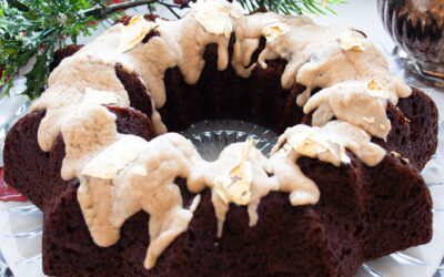 Moist Gingerbread Cake with a Bourbon Brown Butter Glaze